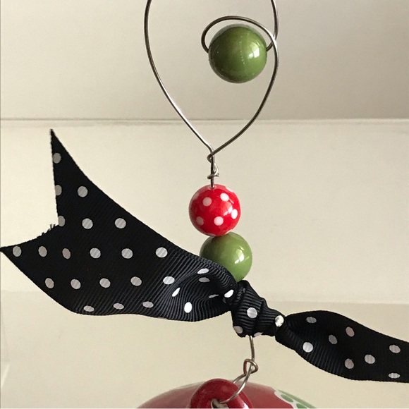 Burton & Burton 2013 Handpainted Ceramic Large Christmas Ornament -I Love My Dog - Picture 6 of 16